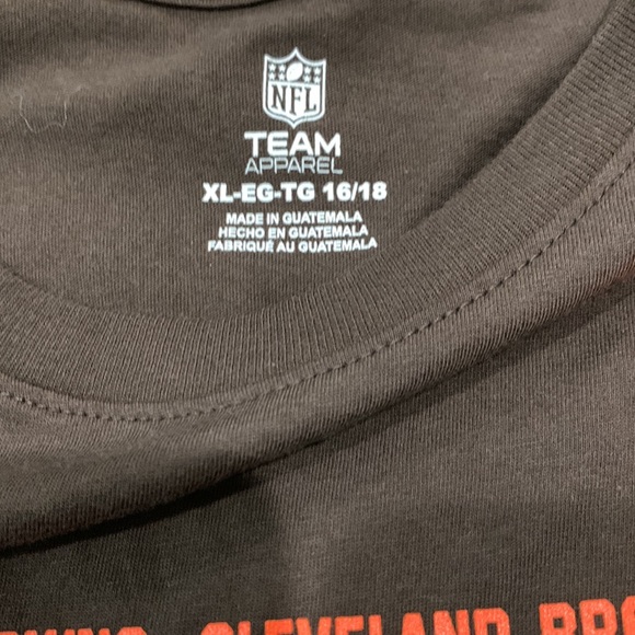 NFL TEAM APPAREL CLEVELAND BROWNS TEE - Picture 4 of 5